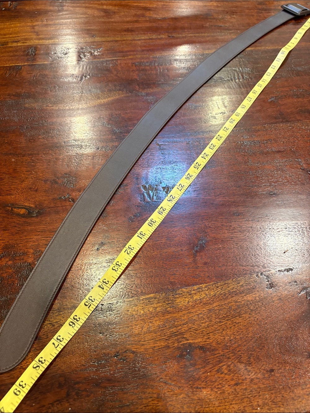 Ralph Lauren Collection Trench-Buckle Brown Leather Belt Made in Italy - Picture 11 of 13